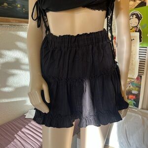 Black Tiered Ruffle Women’s Skirt